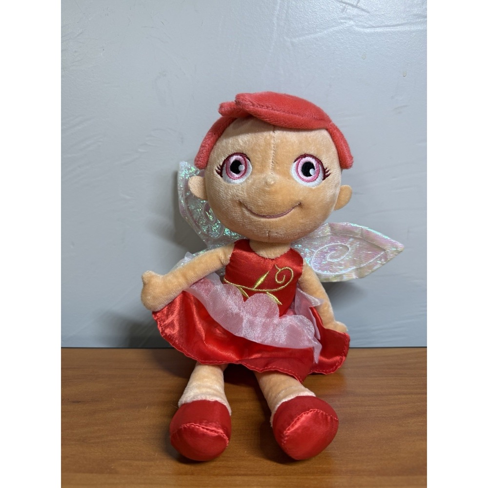 Hallmark Birthstone 12" Fairy Plush Stuffed Doll January Red Garnet